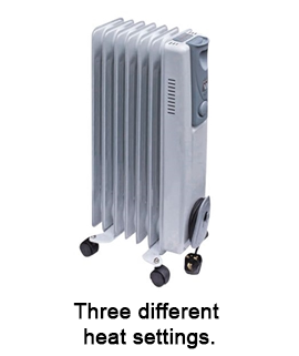 1.5kW Oil-Filled Radiator White